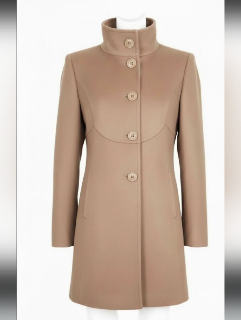 United Colors of Benetton Stile Fitted Wool Pea Coat Size M